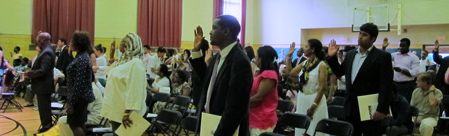 Naturalization Ceremony in Greenbelt, Maryland Naturalization Ceremony in Greenbelt, Maryland