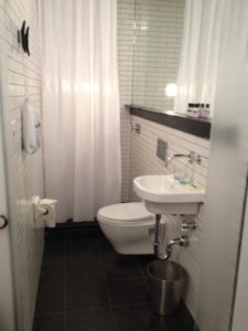 Pod hotel room in New York City