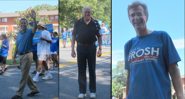 Anthony Brown, Steny Hoyer and Brian Frosh in Greenbelt Labor Day Parade