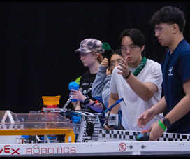ERHS students at 2026 robotics world championship